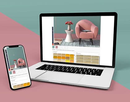 Simulateur de couleurs sur ordinateur et mobile